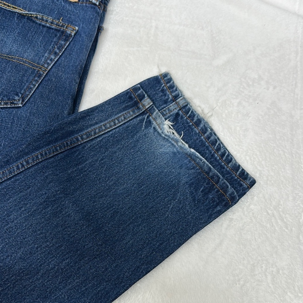 Levi's 505 Blue Straight Jeans 38x32 - Picture 5 of 6